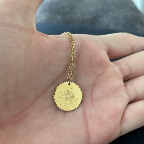 Free People Jewelry - Free People Sun 🌞 Stainless Steel Gold Necklace